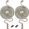 2 Pack Bronze Beaded Pull Chain Extension with Connector for