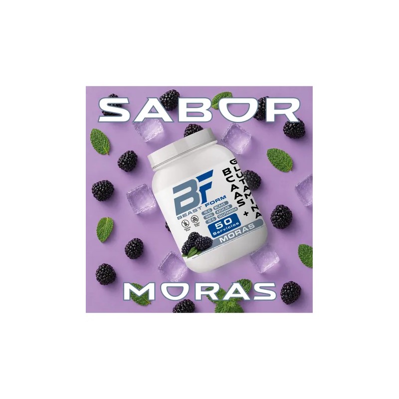 Aminoácidos Bcaas + Glutamina Beast Form 1kg De 50 Serv.