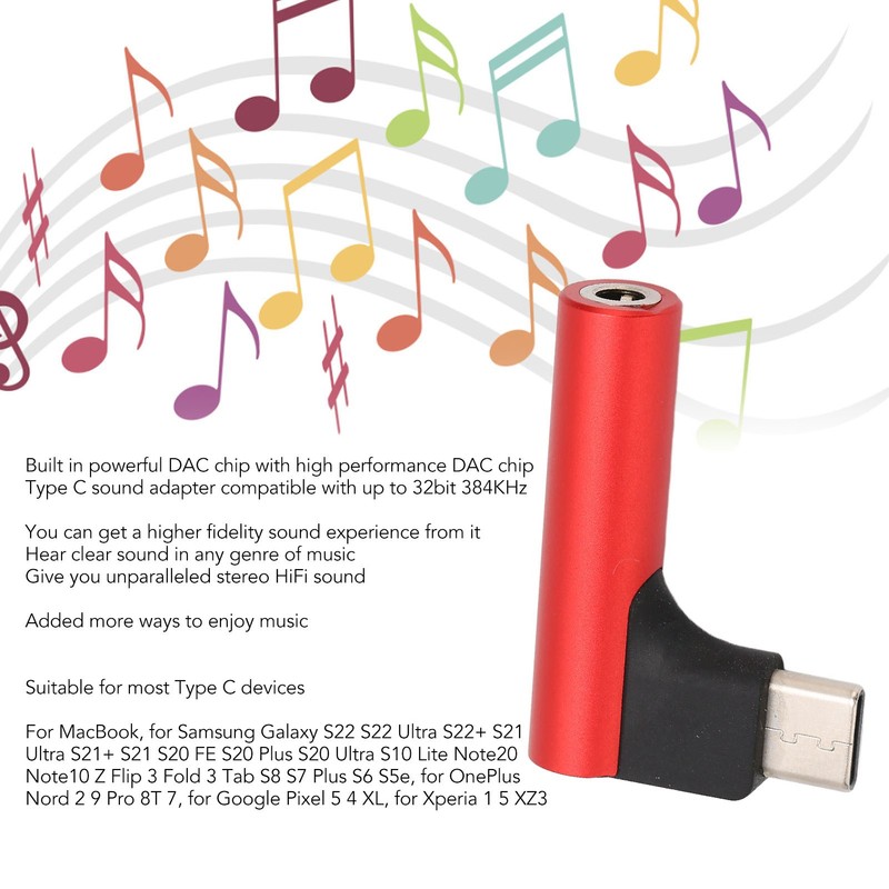 USB C to 3.5mm Sound Headphone Jack Adapter Type C