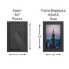 Frame Amo 5x7 Black Modern Picture Frame, 1 inch Border,