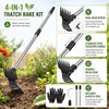 2-in-1 Garden Thatch Rake for Weeding & Soil Care –