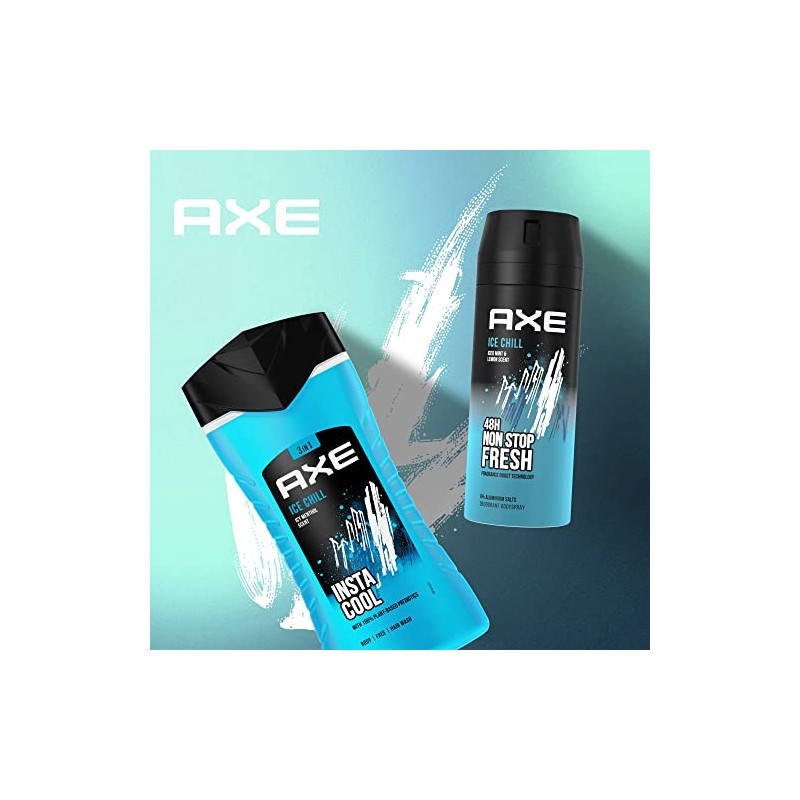 Axe 3-in-1 Duschgel & Shampoo Ice Chill für langanhaltende Frische