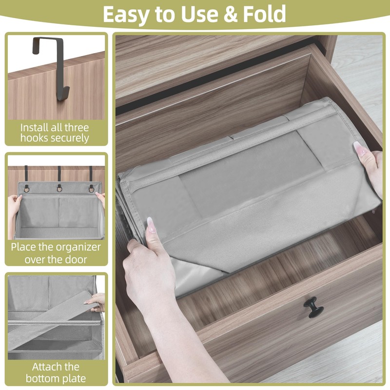 STORAGEIDEAS Over Door Organizer with 6 Extra Large Pockets 12