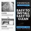 MINISMUS Universal Sink Strainer Basket Drain Plug Stainless Steel Sink