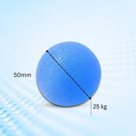 Wonder Care Plantar Fasciitis Foot Massager Ball, Silicon Massage Roller, Body Acupressure Ball for Foot & Back Lacrosse Ball 2 Units, Blue, 50mm