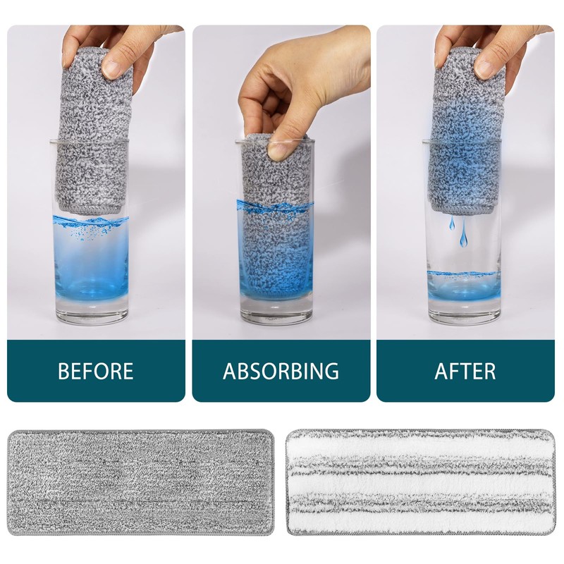 Yicotira Mop Replacement Pads Compatible with JOYMOOP Flat Mop or