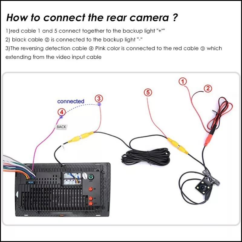 New Vision Car Reverse Rear View Backup Camera For Honda