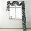 auons Black Window Scarf Valances Extra Long Bed Canopy Curtains
