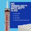 PVC TrimWelder White Hot 10.3 oz Cartridge, Bright White with