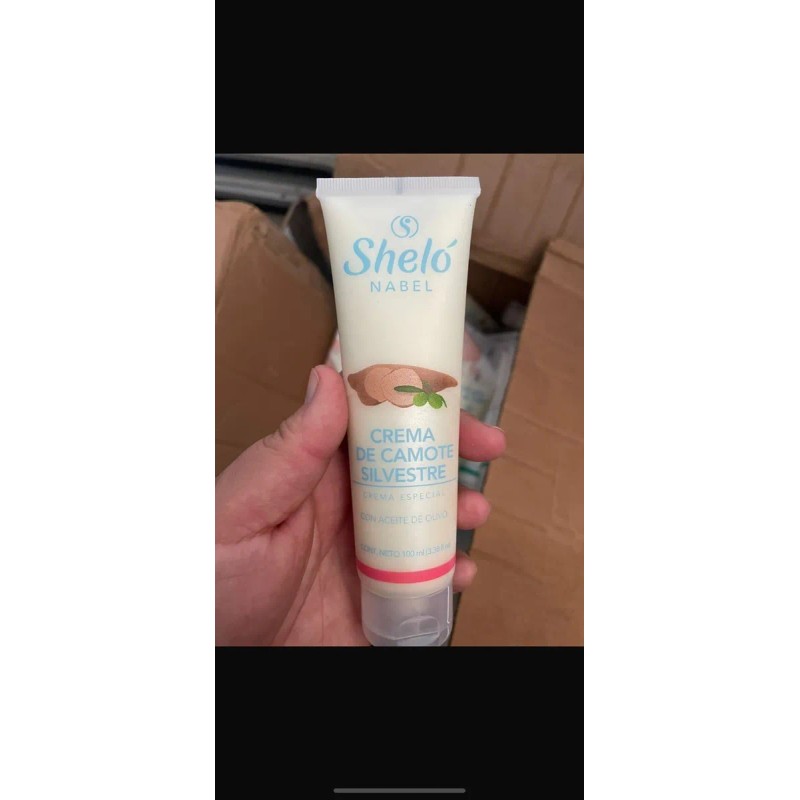 Crema Camote Silvestre Aceite Olivo Sheló Piezas Neutra