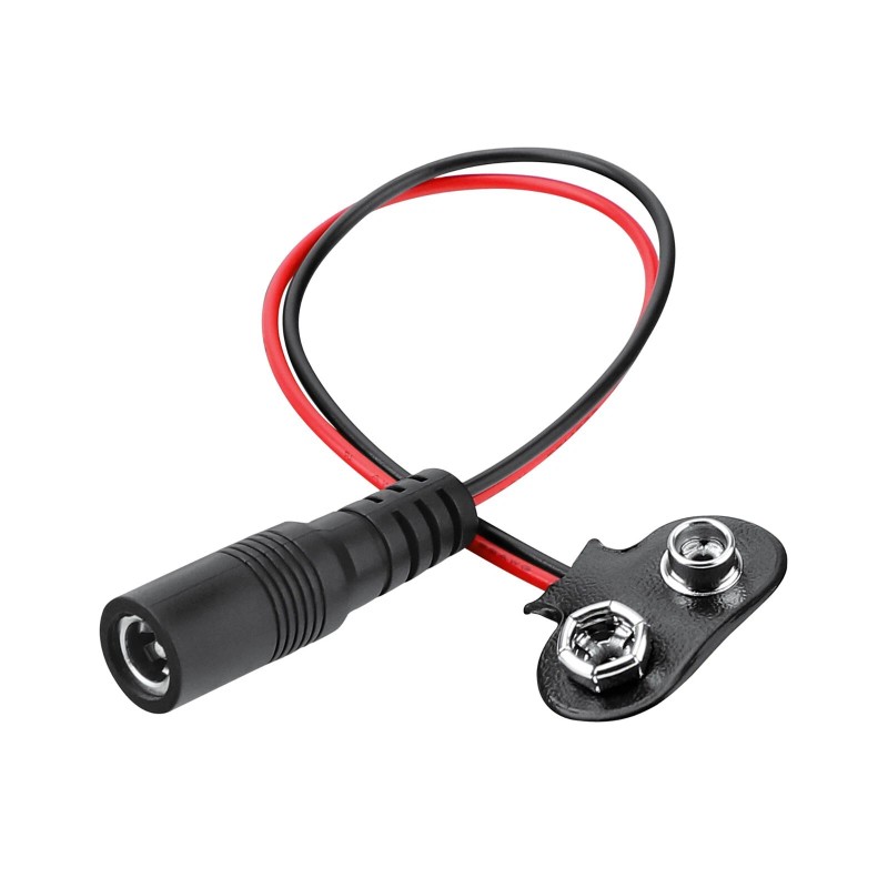 Ablegrid 9V Battery Clip Power Supply AC Adapter Wall Charger