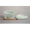 Hasamiyaki 14479 Essence es Sugar Pot, Celadon Glaze