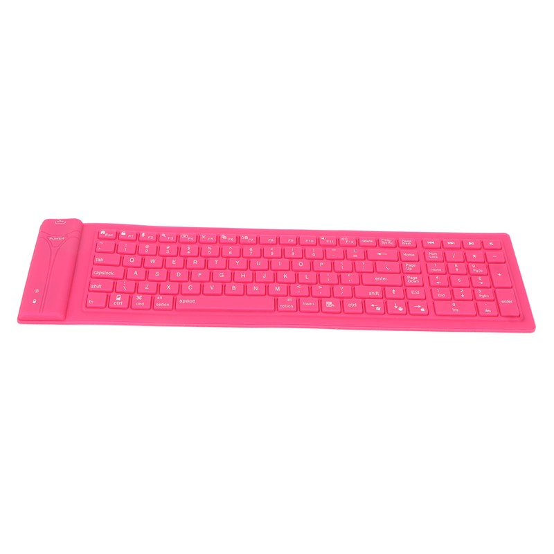 Foldable Silicone Keyboard 108 Keys Waterproof Full Sealing Design Mute
