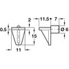 HARDWARE FOR YOU LTD PACK OF 20 BROWN 6MM SHELF