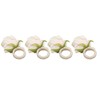 4PCS Rose Napkin Ring Simulated Plastic Reusable Vine Design Napkin