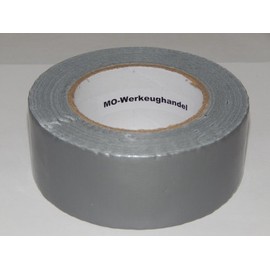 1 Roll of Reinforced Tape 50 mm x 50 m Silver/Grey Extra Strong Tape
