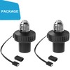 UYODM 2 Pack Lamp Socket Power Adapter for Wyze Cam