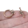 TierraCast 1 Set Copper Heirloom Two Strand Toggle Clasp, TierraCast