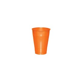 Trendware Sunkissed Orange 12 oz Plastic Cups, 60 Count