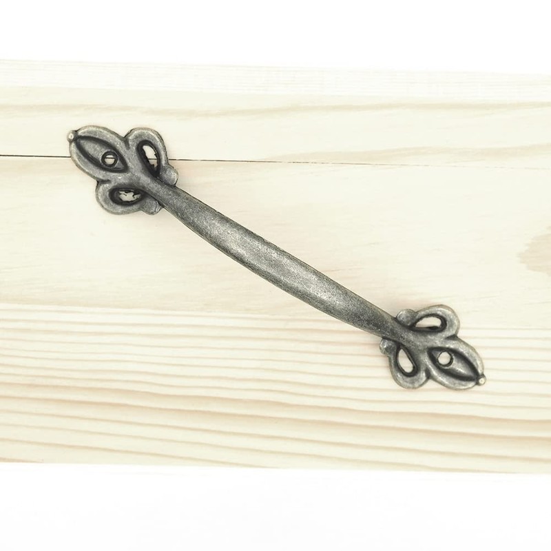 Hymyily 10-Piece Set Zinc Alloy Arch-Shaped Antique Handles Retro Bow-Shaped
