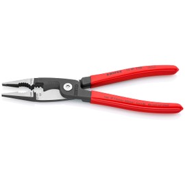 Knipex Pliers for Electrical Installation black atramentized, plastic coated 200 mm 13 81 200