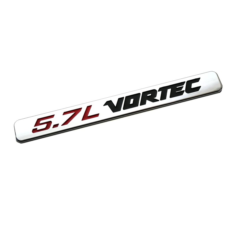 SSDD 2pcs 5.7L Vortec Hood Emblems Engine Badge 3D Decal