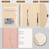 PU Leather A5 Binder Notebook, 6 Ring Budget Binder Journal