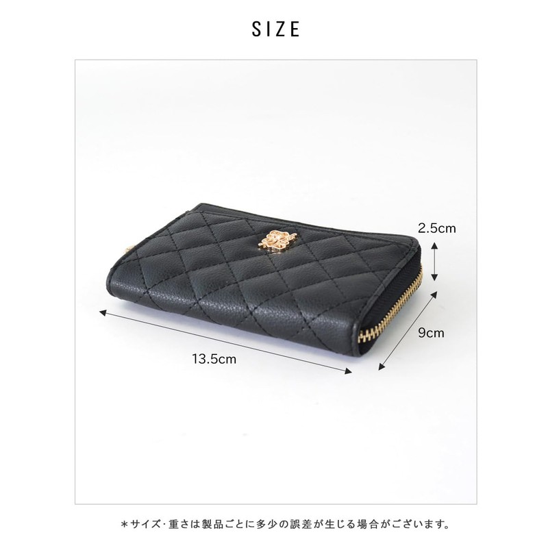 Alto Rose Fragment Case with Key Chain, Thin Wallet, Small,