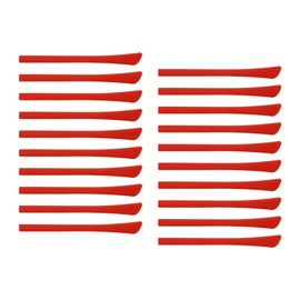 Sscon 10Pairs Silicone Glasses Ear Hooks Eyewear Retainers Glasses Ear Covers Red