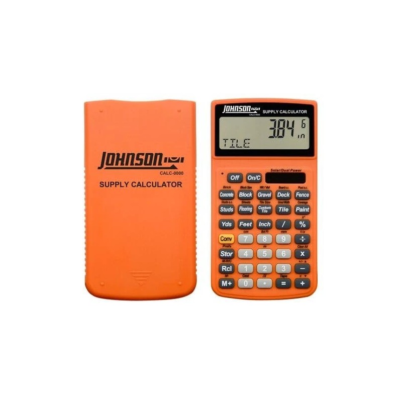 Johnson Supply Calculator for Home Improvement Preprogrammed Trade Functions