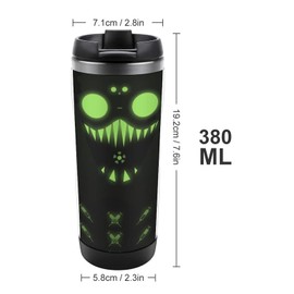 Apex Legends Stainless Steel Water Cup Vacuum Insulated Double Wall 380ml Water Bottle SUS304 Food Grade Stainless Steel Lightweight Coffee Cup with Lid for Outdoor, Sports, Cars, Cold or Hot Leakproof Cup Father's Day Gift