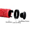 2 Pcs Bike Handlebar Grips Skull Style Bicycle Grips Soft