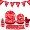 valentines Day Party Decorations,Happy Valentines Day Plates and Cups Napkins