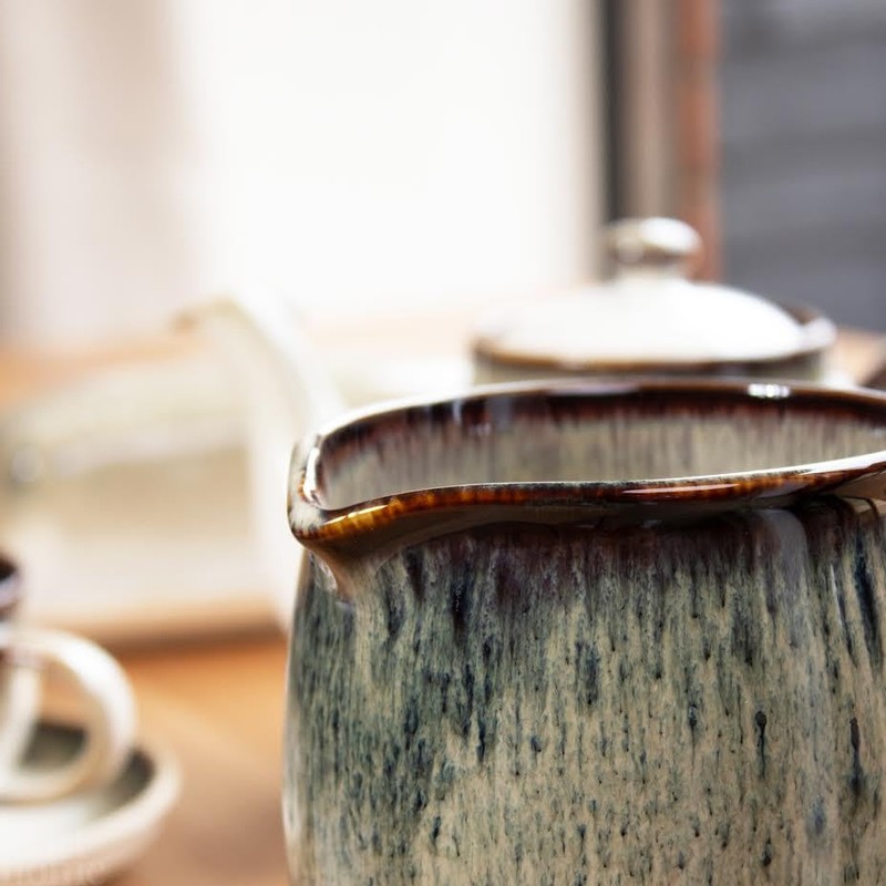 Gothic Reactive Glaze Jug Ceramic Kitchen Serving Milk Water Pitcher