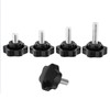 Aoktorkit 5Pcs Star Grip Knobs M6*20 Clamping Screw Knob Thread