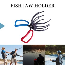 2 PCS 3&2 Claw Fish Gripper, Metal Fishing Pliers Gripper, Fish Control Clamp Claw Tong Grip Tackle Tool, Multi 3 Teeth Fishing Pliers for Most Freshwater Fish Grip Tackle Holder