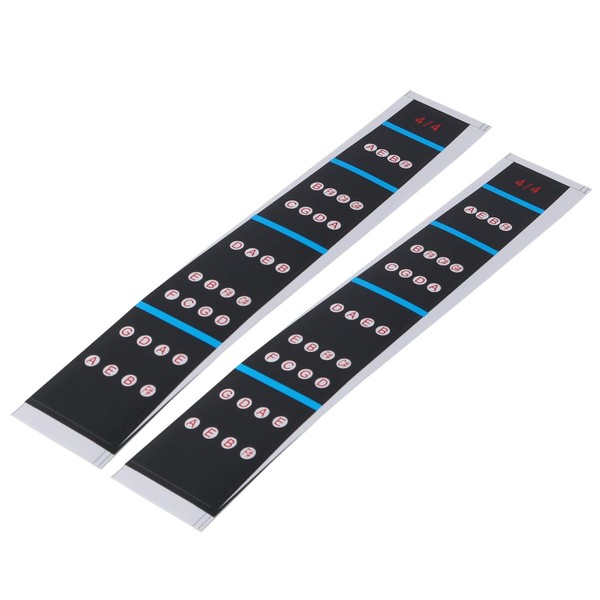 Nicear 2 Pcs 4/4 Violin Fingerboard Stickers Scale Markers Finger