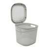 JVL Droplette Design Plastic Storage Basket, 15L, 28 x 32