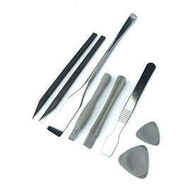 Silverhill Tools ATKPK1 8Piece Professional Opening Pry Tool Repair Kit with Non-Marking Plastic Spudgers & Metal Pry Bars É