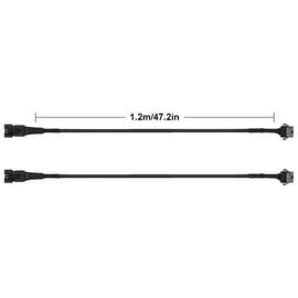 YiLaie 2 PCS 47 inch Extension Cables for Use with LED Rock Lights, RGB NEON Accent Kits for LED Motorcycle ATV, SUV Car Light Multi-Color Neon Strip (2 pcs)