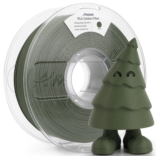 AMOLEN Carbon Fiber PLA Filament 1.75mm, Lightweight & High-Strength PLA-CF