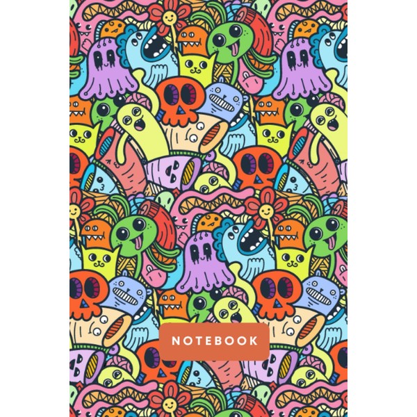 Kawaii Monsters Notebook: Kawaii Aesthetic Notebook | Cute Japanese Korean