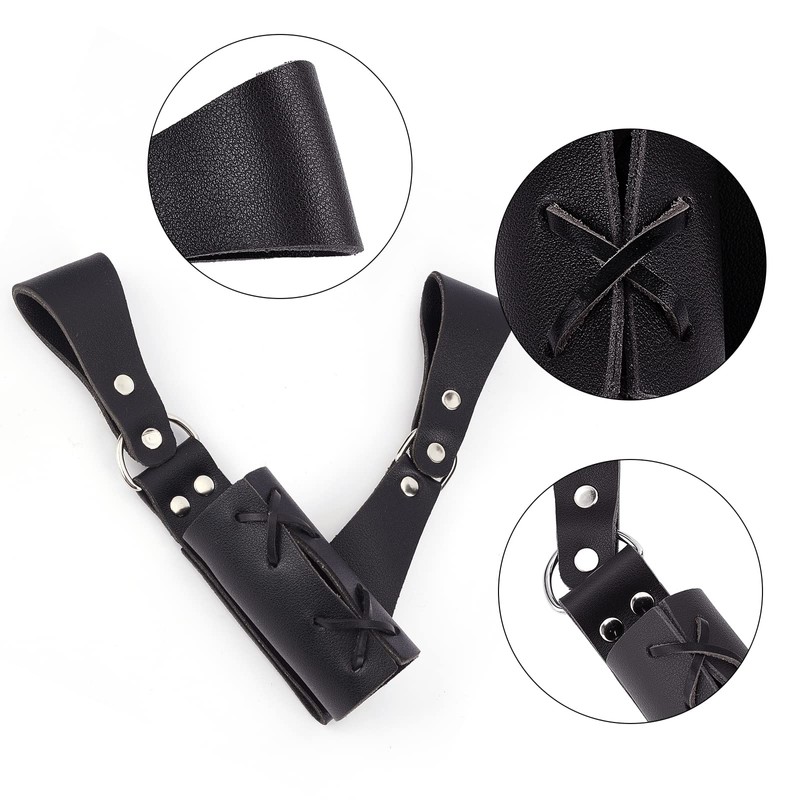 GORGECRAFT Renaissance Leather Sword Holster Right Hand Sword Sheath Belt