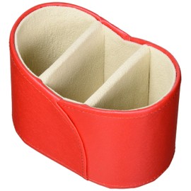 Pearl Design Accessory Red Size: Inner Dimensions (W x D x H): 2.8 x 1.6 x 3.1 inches (7.2 x 4 x 8 cm), (center) W 2.8 x D 1.3 x H 2.8 inches (7.2 x 3.2 x 7 cm), Outer Dimensions (W x D x H): 5.2 x