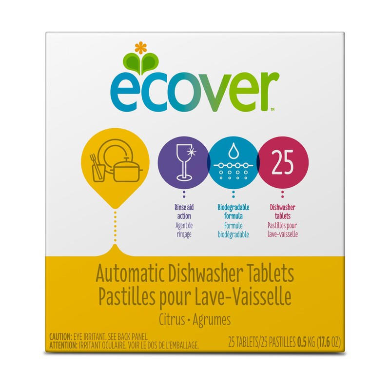 Ecover Zero Dishwasher Soap Powder, 48 Ounce (Pack 8)