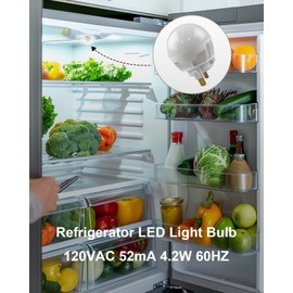 LED Light Bulb Compatible with Whirlpool Refrigerators Replace W11502762 AP6995680 W11254095