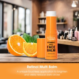 Retinol + Vitamin C Face Balm – Powerful Anti-Aging Moisturizer for Radiant, Youthful Skin, This Multi Balm Stick Hydrates, Reduces Fine Lines, and Boosts Glow for a Beautiful Complexion