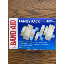 Band-Aid Brand Adhesive Sterile Bandage Variety Pack, Assorted, 280 ct