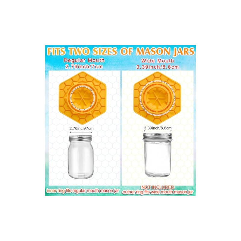 8 Pack Bee Feeder for Mason Jar Bee Watering Station