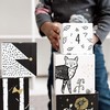 Wee Gallery Nesting Blocks - Woodland Animals and Numbers, Black